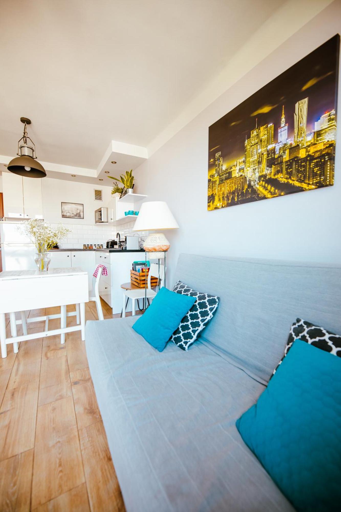 Bright 14Th Floor Central Home With Balcony & Views Warsawa Bagian luar foto