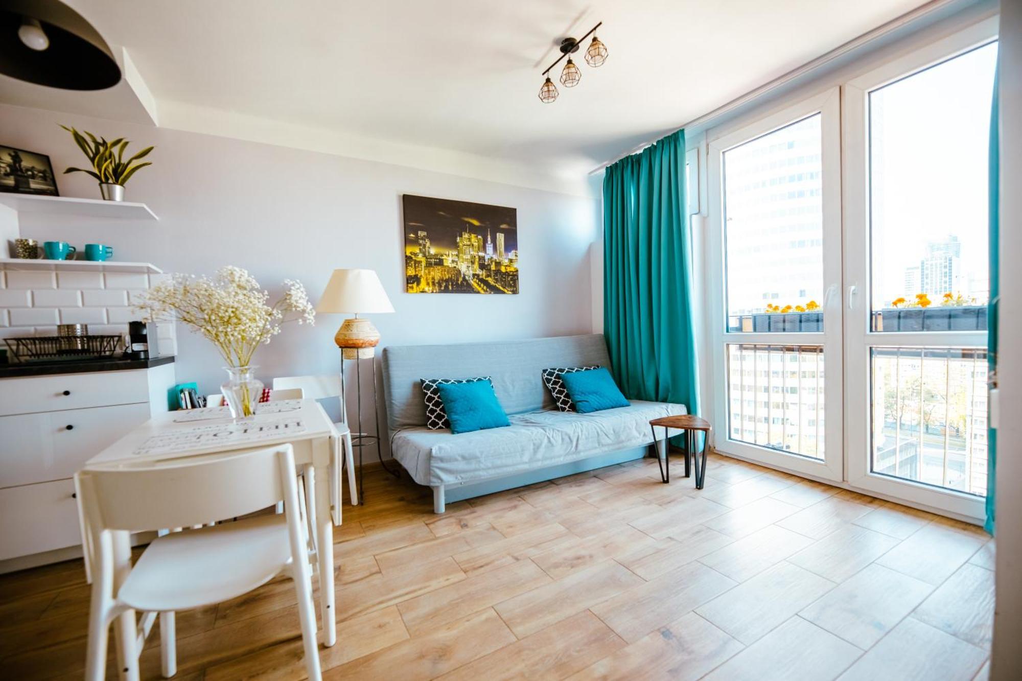 Bright 14Th Floor Central Home With Balcony & Views Warsawa Bagian luar foto